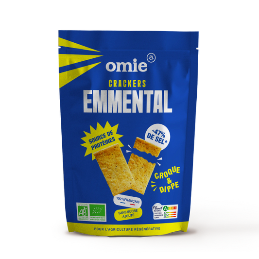 Crackers à l'emmental bio (100% français) - 1