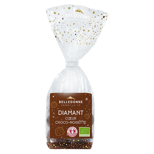 Diamants coeur choco noisette bio - 1